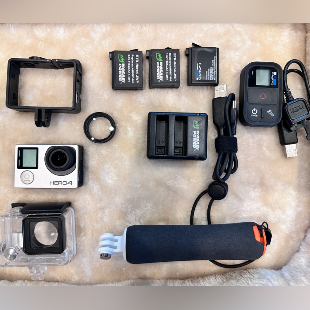 GoPro 4 Silver Action Camera with Accessories